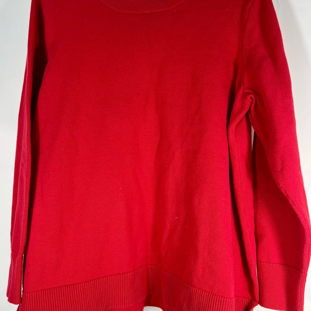 Liz Claiborne Vibrant Red Crew Neck Sweater